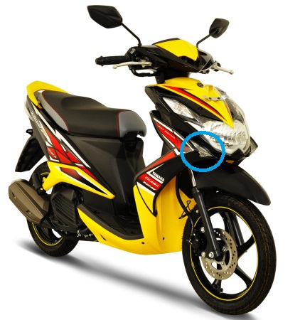 lampu seinya yang saya lingkari.