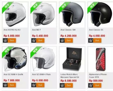 harga helm arai indonesia_rudysoul.com image