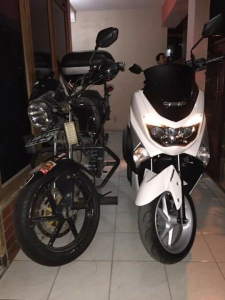yamaha NMax vs honda Tiger dari depan image
