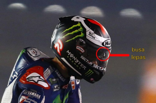 busa helm lorenzo lepas motogp qatar
